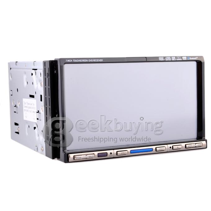 7 Inch 16:9 HD Digital Screen 800*480 2Din Slide Panel Design Car DVD Player(FM,Bluetooth,AV,TV,For IPOD,MP3)