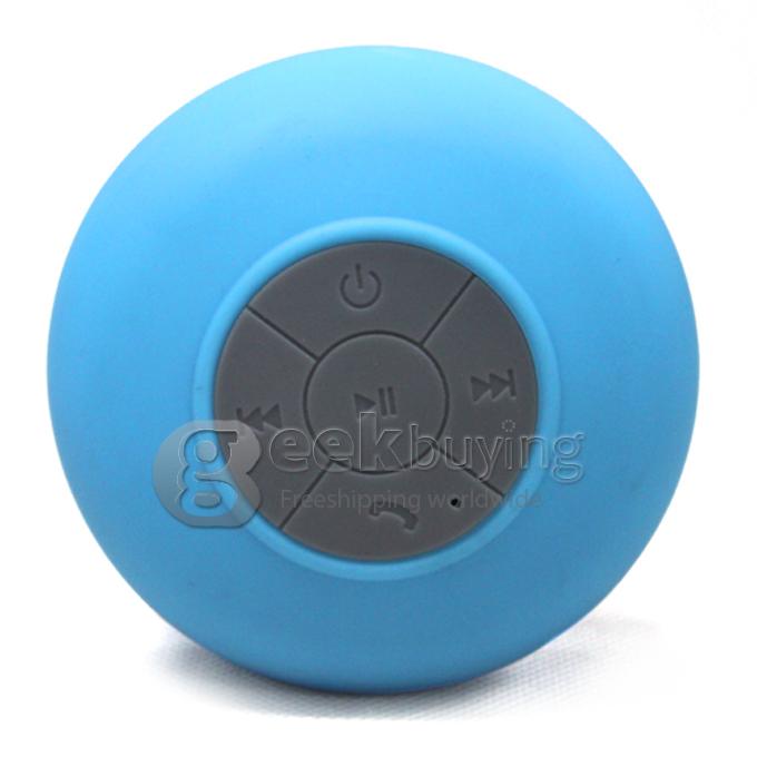 BTS-06 Mini Waterproof Bluetooth Speaker for iPad/iPhone/Other Mobile Phone-Blue