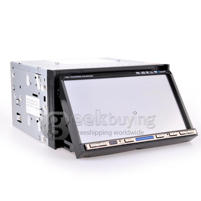 7 Inch 16:9 HD Digital Screen 800*480 2Din Slide Panel Design Car DVD Player(GPS,FM,Bluetooth,AV,TV,For IPOD,MP3)