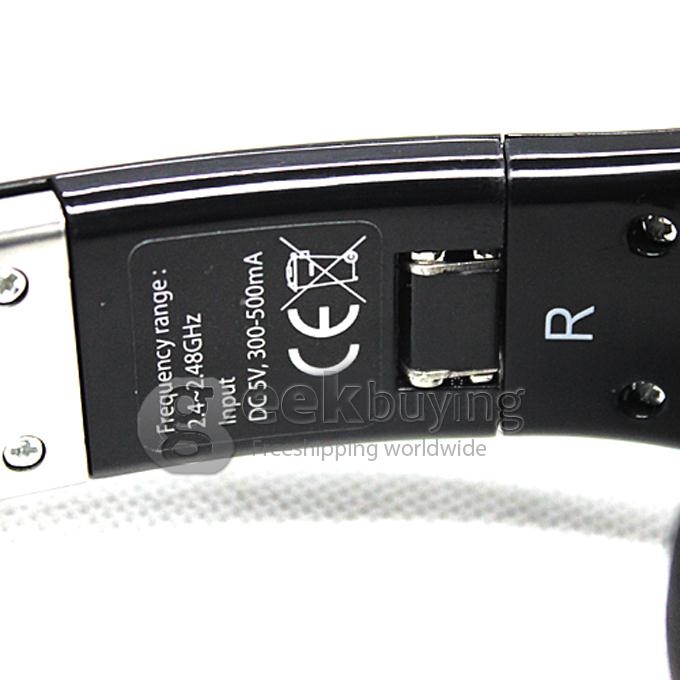 Wireless Foldable Big Headset Bluetooth V3.0 Headset Headphone Earphone for Cellphone MP3 - Black
