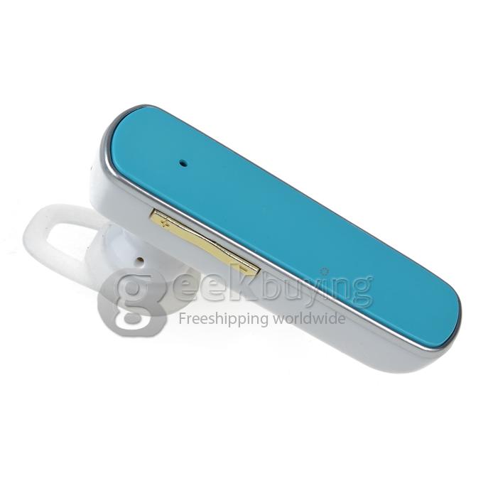 BT-16 Bluetooth V3.0+EDR Wireless Headset Earphone for Mobile Phone with Earphone & Hook-Blue