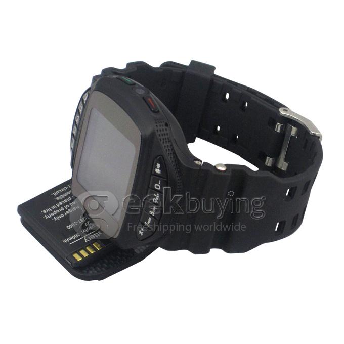 GD950 A-GPS Java Bluetooth 1.36 inch TFT Touch Screen Fashion Watch Phone with Camera/Single SIM/Quad Band-Black