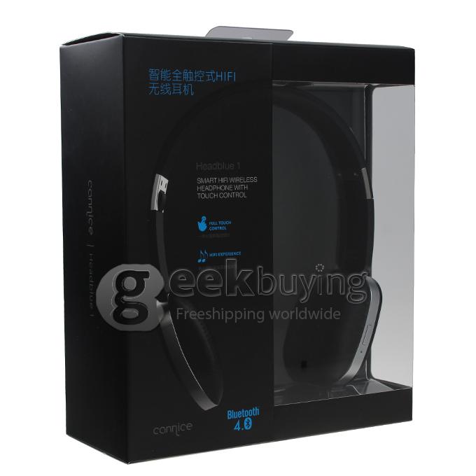 (CANNICE) Headblue1 Bluetooth V4.0 Stereo Foldable Earphone Headphone Headset Earpiece Touch Control for Cell Phones