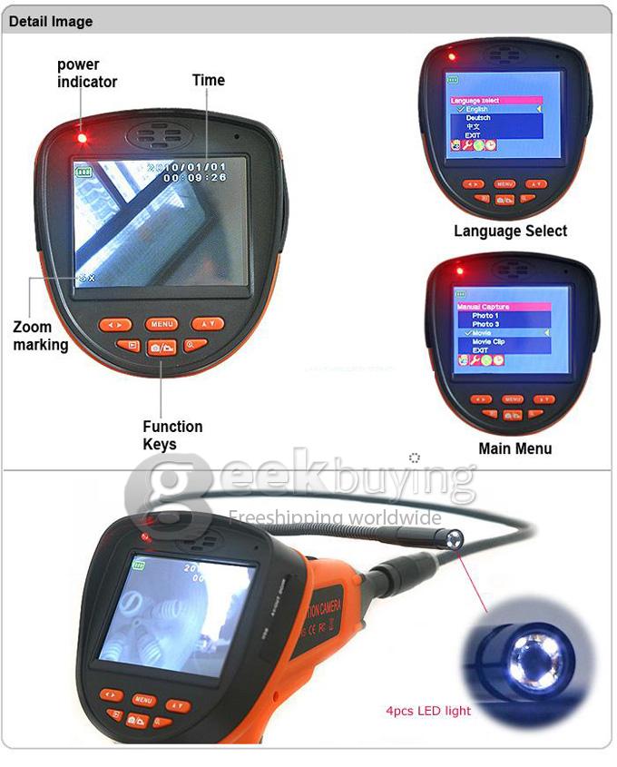 EN-99E 8.5mm Portable Industrial Endoscope with 3.5