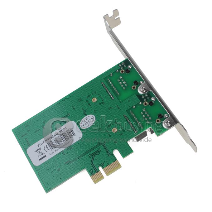1000Mbps Ethernet PCI-Express Add-on Card with 2 Ports for PC Desktop Computer