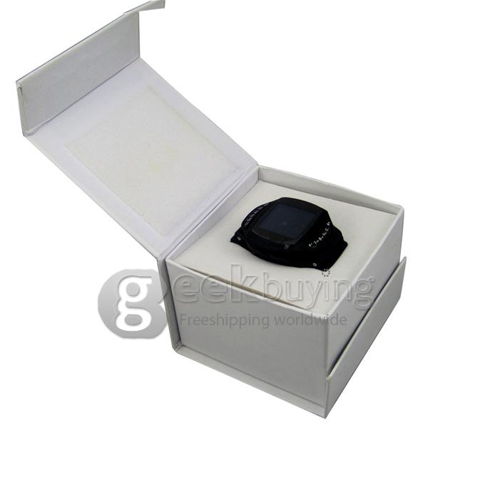 GD950 A-GPS Java Bluetooth 1.36 inch TFT Touch Screen Fashion Watch Phone with Camera/Single SIM/Quad Band-Black