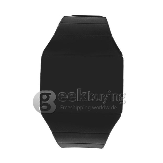 Makibes 10 pcs Colorful Touch Screen LED Watch with Red Light Rectangle Dial and Silicon Band