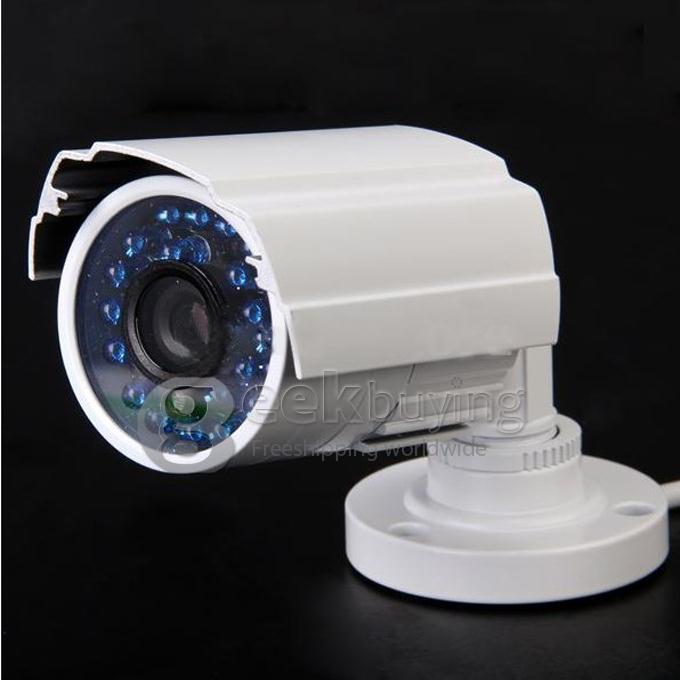 1/3 CMOS 3.6mm Lens 600TVL 24LED High Intensity Infrared Night Vision Security Outdoor Waterproof CCTV Camera