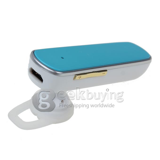 BT-16 Bluetooth V3.0+EDR Wireless Headset Earphone for Mobile Phone with Earphone & Hook-Blue