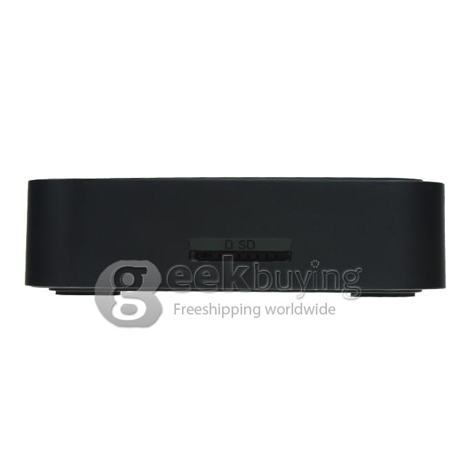 GV-17 Allwinner A20 Cortex-A7 Dual Core 1.2GHz Google Android 4.2.1 Mini TV BOX HDMI HDD Player 1G/8G 2.0Mp Camera/Mic/AV/RJ45/WiFi with Controller - Black