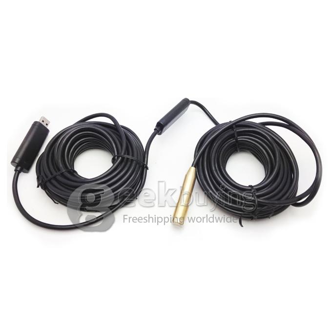 14.5mm Camera Head Diameter Waterproof Wire Endoscope with 4 White LED lights & 1/6 VGA CMOS