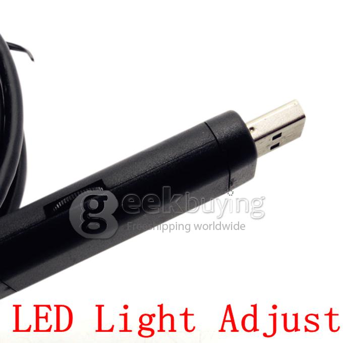 High Resolution 7m Waterproof Wire Endoscope with 4 LED Low Lux Luminance Lights & 1/6 CMOS Camera