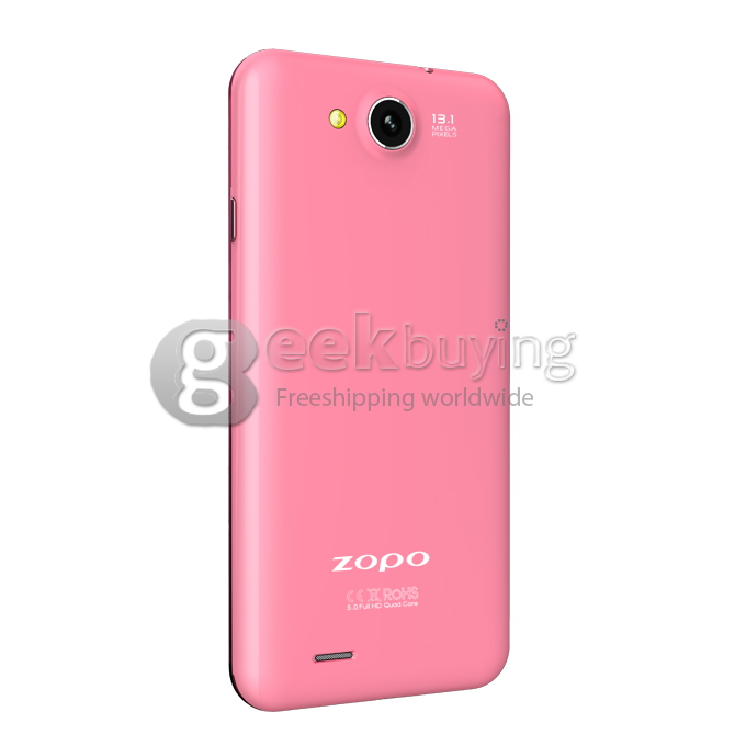 ZOPO C3 5.0 Inch FHD MTK6589T Quad Core 1.5GHz Smart Phone 1GB RAM+16GB ROM Android 4.2 OS with 3G/GPS/OTG-Pink