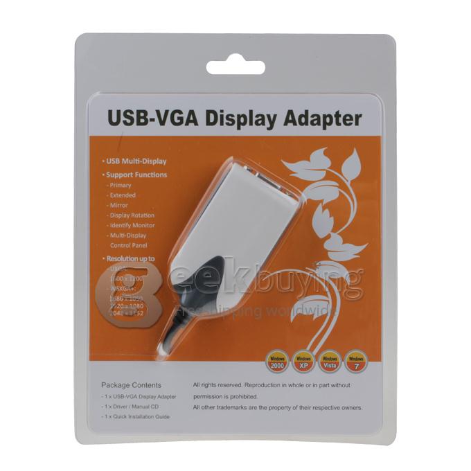 USB 2.0 to VGA Display Adapter