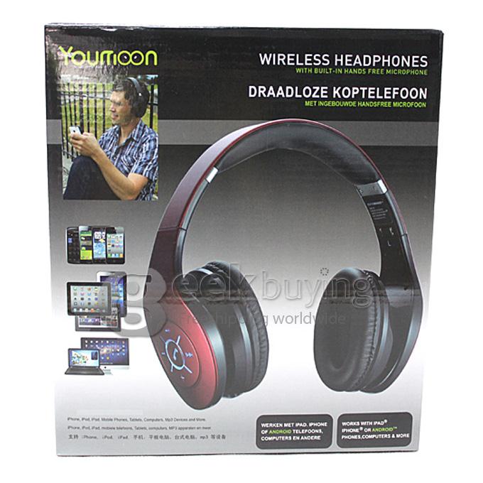 Wireless Foldable Big Headset Bluetooth V3.0 Headset Headphone Earphone for Cellphone MP3 - Black