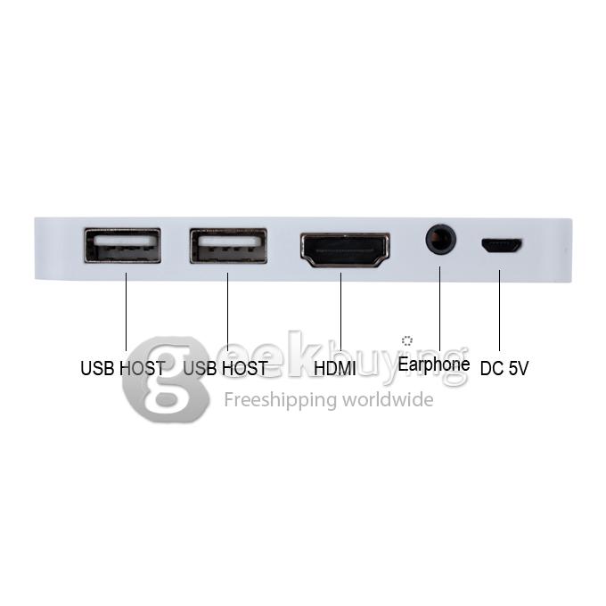 MK812A Quad Core Google Android 4.2.2 Jelly Bean RK3188T Cortex-A9 1.4GHZ Mini TV BOX HDMI HDD Player 1G/8G Bluetooth WiFi Camera Mic