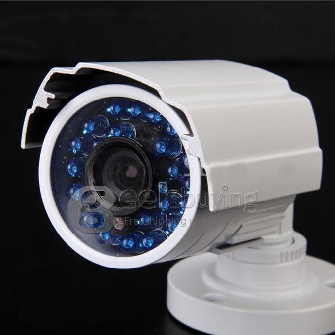1/3 CMOS 3.6mm Lens 600TVL 24LED High Intensity Infrared Night Vision Security Outdoor Waterproof CCTV Camera