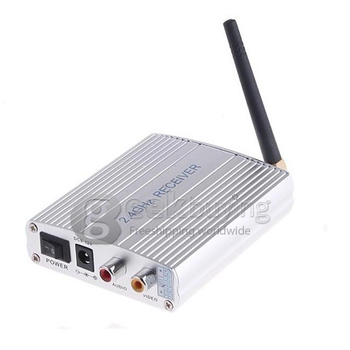 2.4G Wireless CMOS Camera 380TV Lines 3.66mm Lens Home Surveillance Security Camera AV Receiver Kit(US Plug)