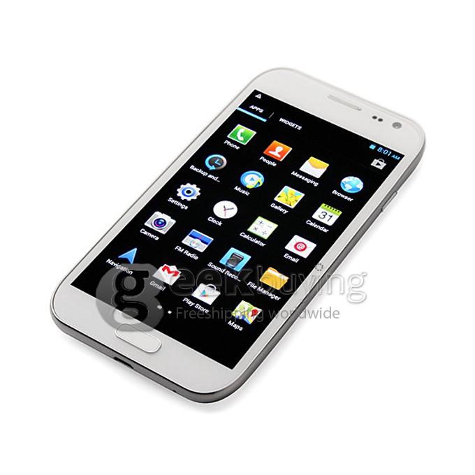 Mpai S4 I9500 5.0Inch IPS HD Arc Screen MTK6589 Quad Core Smart Phone 1GB RAM+4GB ROM 12.6MP Camera Android 4.2.1 3G/GPS-White
