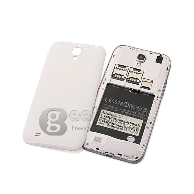 Mpai S4 I9500 5.0Inch IPS HD Arc Screen MTK6589 Quad Core Smart Phone 1GB RAM+4GB ROM 12.6MP Camera Android 4.2.1 3G/GPS-White