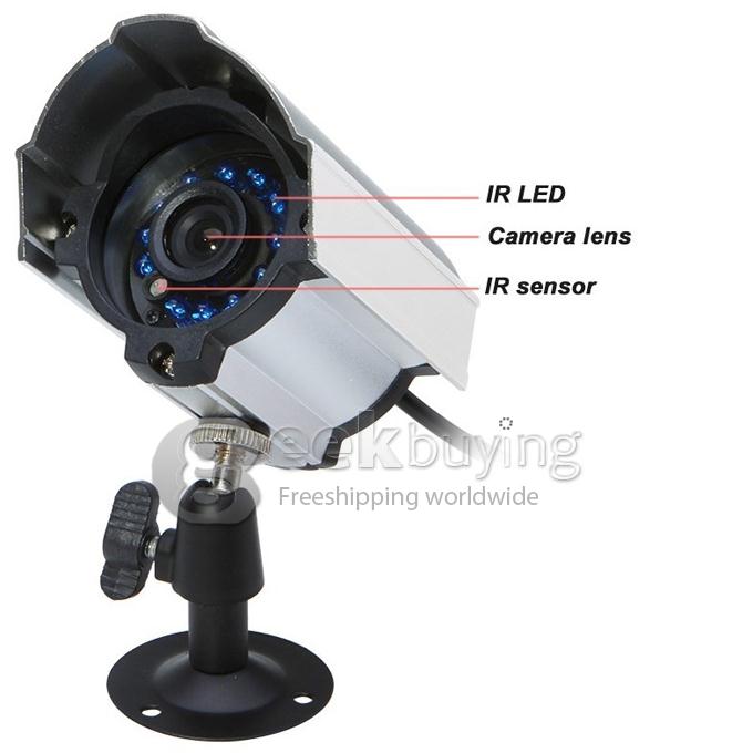 Weatherproof 8CH CCTV Camera System H.264 1/4
