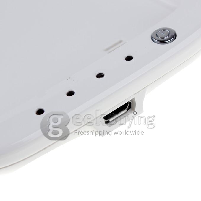 3200mAH External Backup Battery Charger Case with Stand for Samsung Galaxy S4 i9500 - White