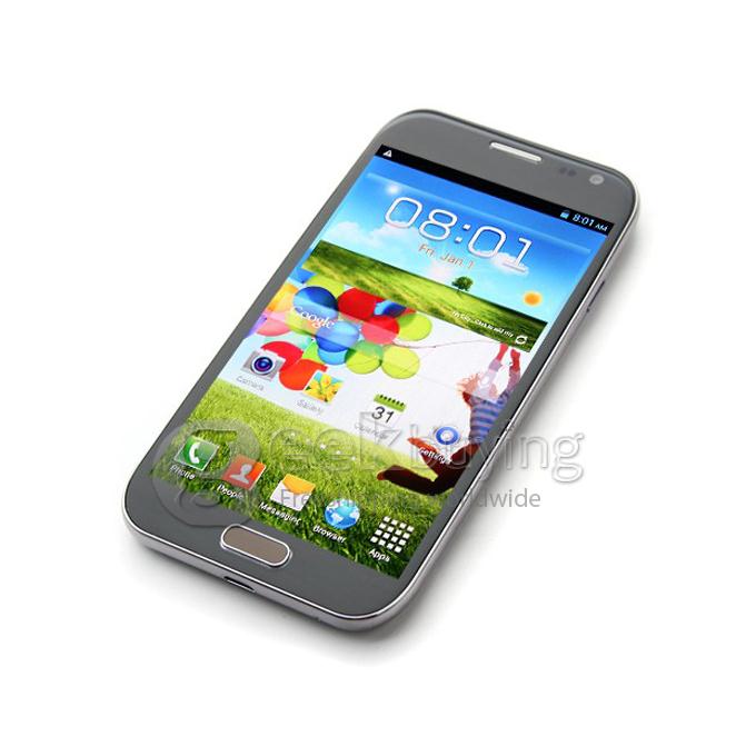Mpai S4 I9500 5.0Inch IPS HD Arc Screen MTK6589 Quad Core Smart Phone 1GB RAM+4GB ROM 12.6MP Camera Android 4.2.1 3G/GPS-Grey