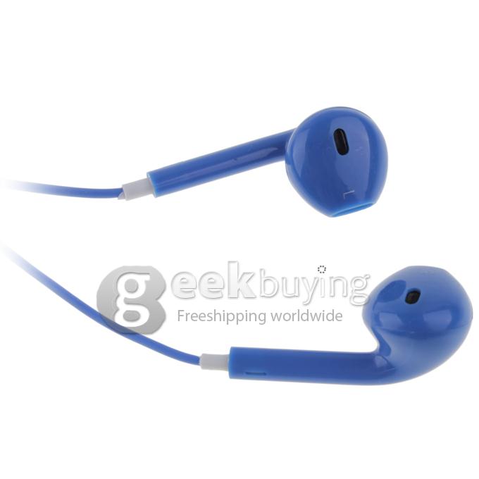 Stylish Design Earphone Headset Earpods with Remote & Mic for iPhone 5S 5C 5 / iPod Touch 5 / iPad - Blue