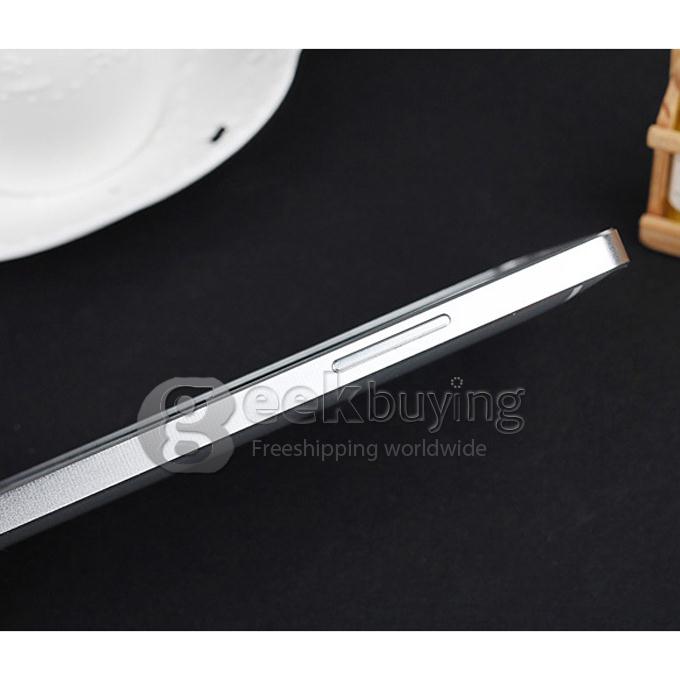 Silver Ultra Thin 0.6mm Metal Aluminum Hard Case Bumper Cover for HTC ONE M7