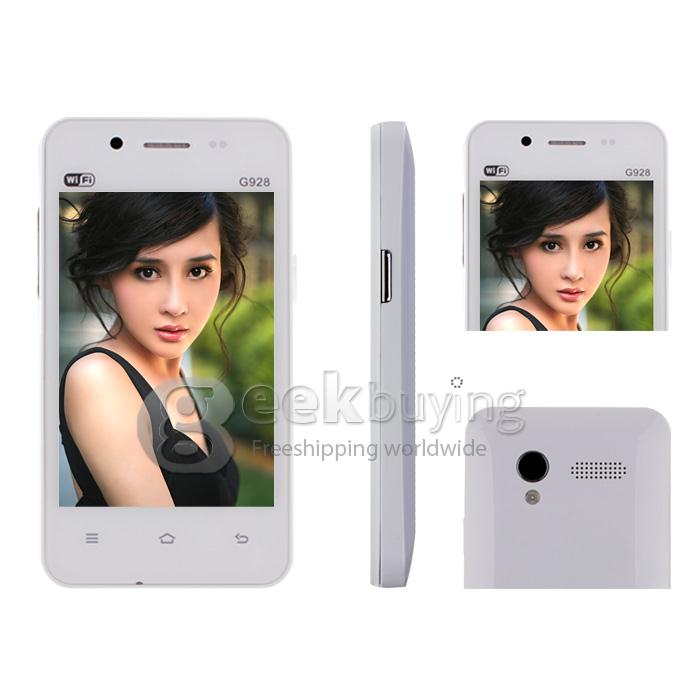 YXTEL G928 3.5Inch WVGA Capacitive Screen SC6820 1GHz Smart Phone 3.0MP Camera Android 4.1 OS WIFI/Bluetooth-White