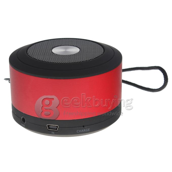 JL-BT Bluetooth V3.0+EDR Mini Wireless Speaker with TF Card + FM Function for iPad iPhone & Android Phone Tablet (Red)