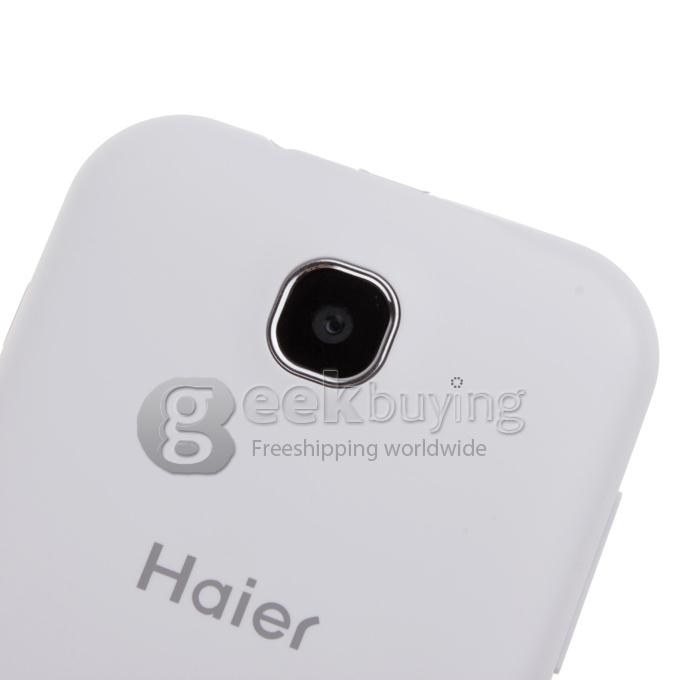 Haier W850 4.5inch IPS FWVGA Touchscreen Qualcomm MSM8625Q Quad Core Smart Phone 1.2GHz 5.0MP Camera Android 4.1 OS--White