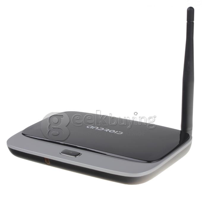 Original T-R42 RK3188T Quad Core Google Android 4.2.2 Cortex-A9 1.4 GHz Mini TV BOX HDMI HDD Player 2G/8G Bluetooth/RJ45/External Wifi Antenna with IR Remote Controller - Black