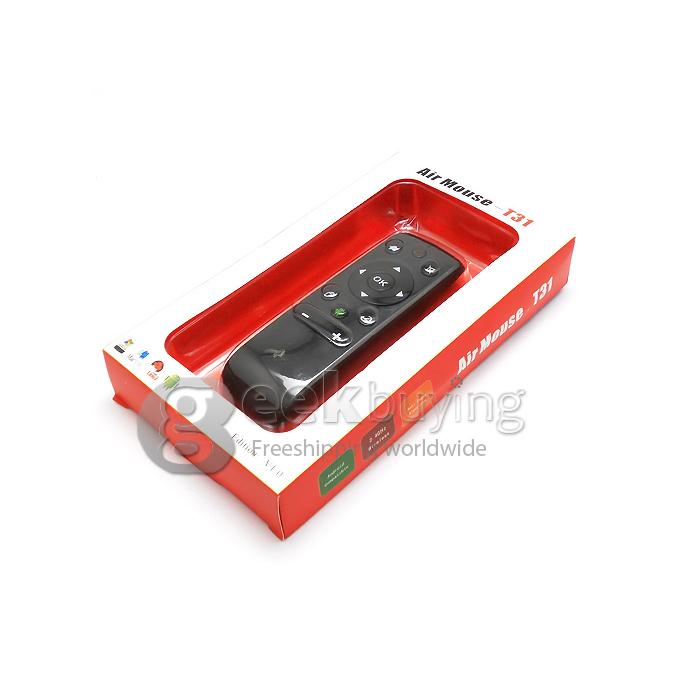 T31 2.4GHz Wireless joystick + Remote Control+ Super Energy-saving Fly/Air Mouse - Black