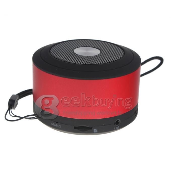 JL-BT Bluetooth V3.0+EDR Mini Wireless Speaker with TF Card + FM Function for iPad iPhone & Android Phone Tablet (Red)