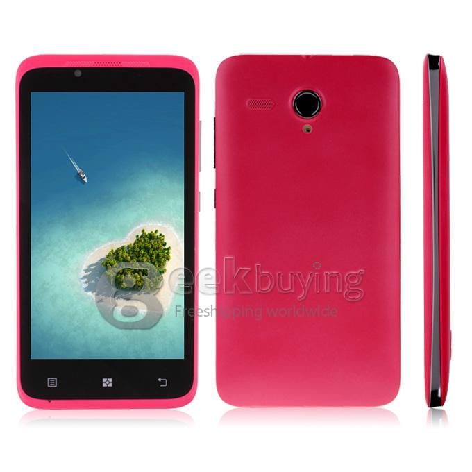 Mpai S720 MTK6572 Dual Core 1.3GHz 4.5inch Android 4.2 OS Smartphone 512MB RAM 4GB ROM FWVGA Capacitive Screen 5.0MP Camera 3G GPS - Pink