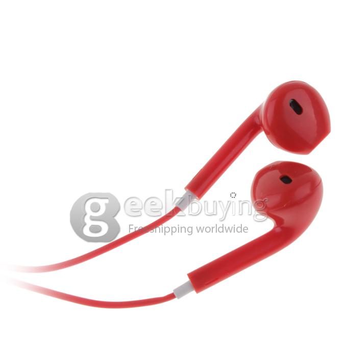 Stylish Design Earphone Headset Earpods with Remote & Mic for iPhone 5S 5C 5 / iPod Touch 5 / iPad - Red