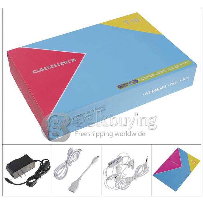 CASZH T10 10.1 inch Android 4.2.2 MTK6589 Quad Core 1.2GHz Tablet PC SIM Phone IPS 1280*800 Bluetooth/3G/GPS Function