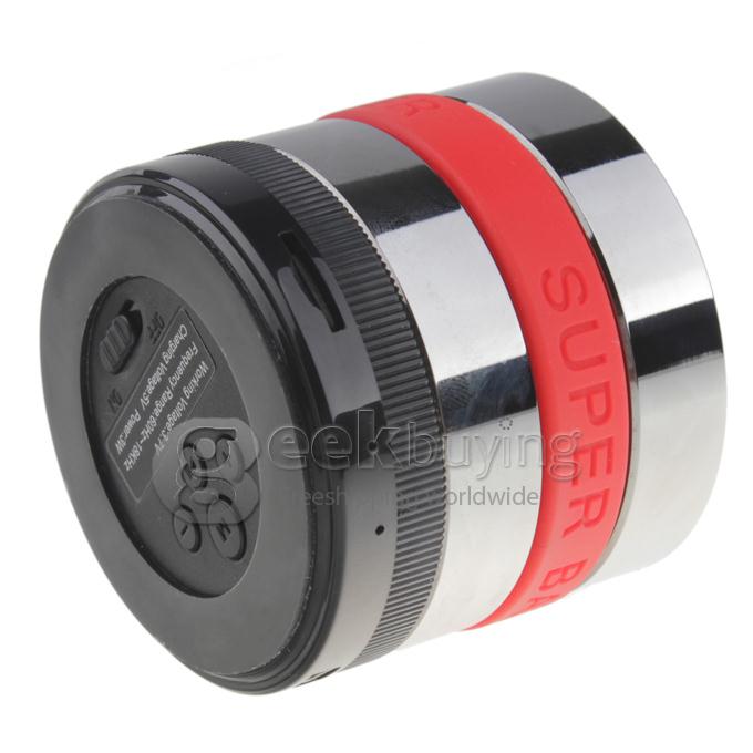 2013 New Mini Super Bass Portable Wireless Bluetooth Speaker TF Card Music Player - Red