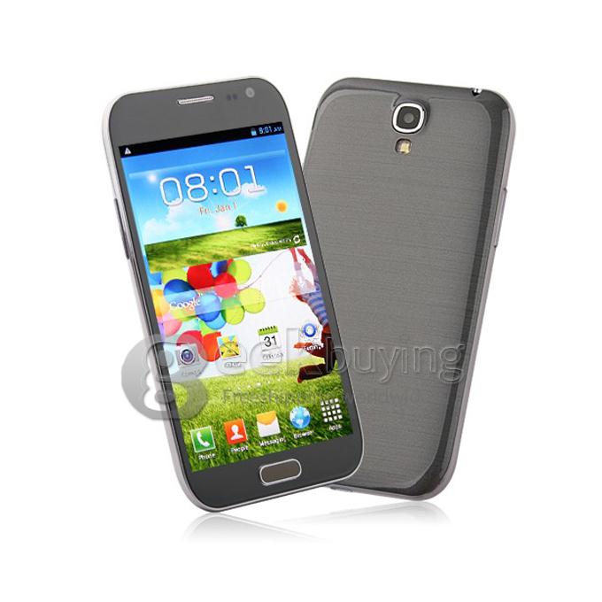 Mpai S4 I9500 5.0Inch IPS HD Arc Screen MTK6589 Quad Core Smart Phone 1GB RAM+4GB ROM 12.6MP Camera Android 4.2.1 3G/GPS-Grey