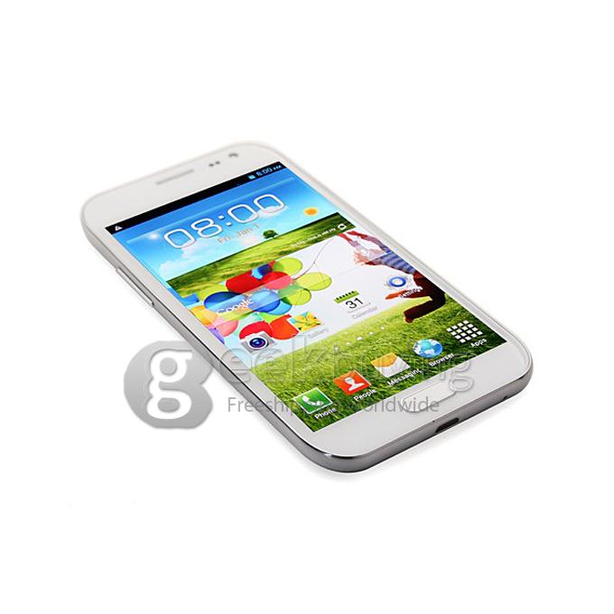 Mpai S4 I9500 5.0Inch IPS HD Arc Screen MTK6589 Quad Core Smart Phone 1GB RAM+4GB ROM 12.6MP Camera Android 4.2.1 3G/GPS-White