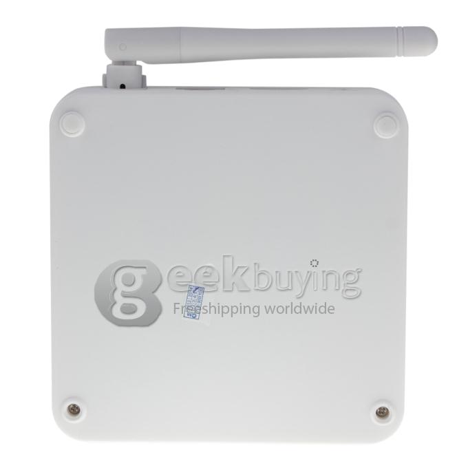 GV-11D Allwinner A20 Dual Core Google Android 4.2.2 Mini TV BOX HDMI HDD Player 1G/4G Camera Mic External Wifi Antenna with Remote Control - White