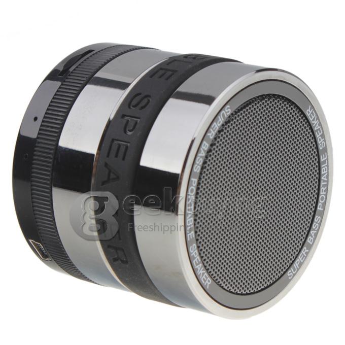 2013 New Mini Super Bass Portable Wireless Bluetooth Speaker TF Card Music Player - Black