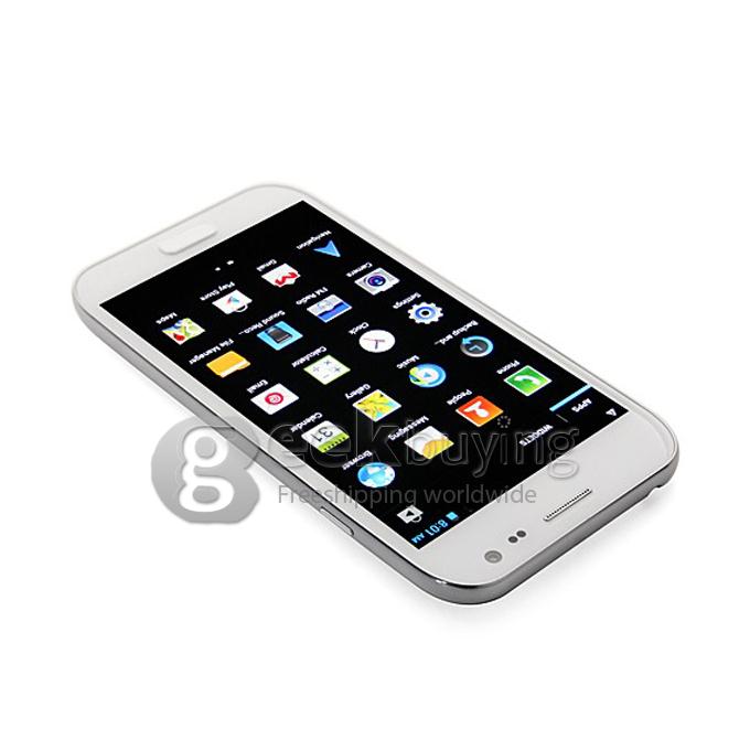 Mpai S4 I9500 5.0Inch IPS HD Arc Screen MTK6589 Quad Core Smart Phone 1GB RAM+4GB ROM 12.6MP Camera Android 4.2.1 3G/GPS-White