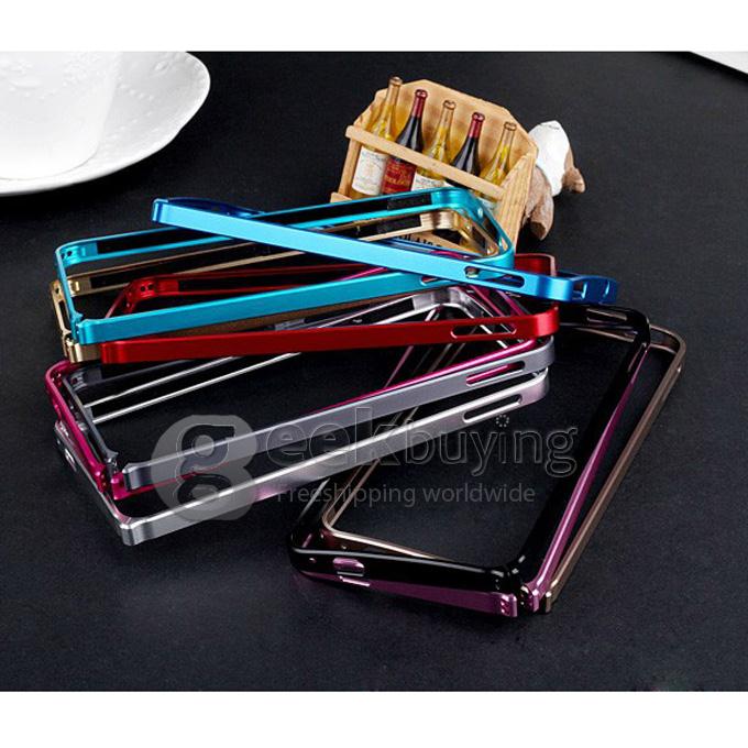 Silver Ultra Thin 0.6mm Metal Aluminum Hard Case Bumper Cover for HTC ONE M7
