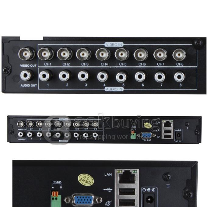 Weatherproof 8CH CCTV Camera System H.264 1/4