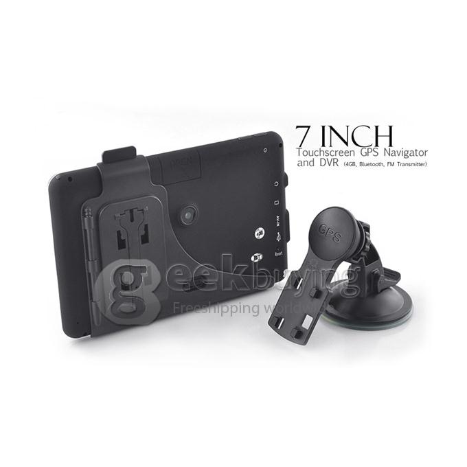 7 Inch TFT- LCD Touchscreen HD 800 x 480 Windows 6.0 Car DVR GPS Navigator with 4GB Bluetooth FM - USA + Canada + Mexico Map