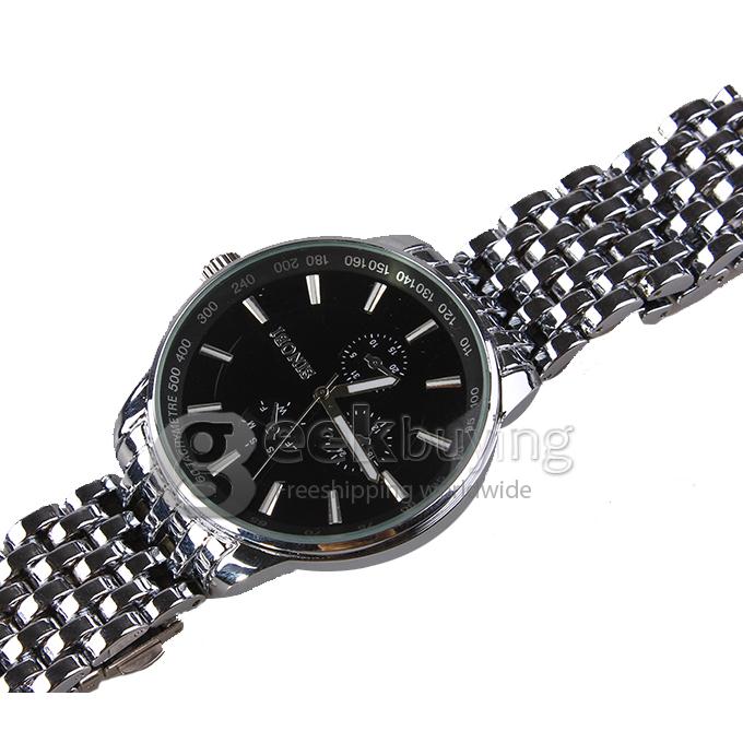 SINOBI 9268 Stainless Steel Men's Fashion & Casual Watches - Silver