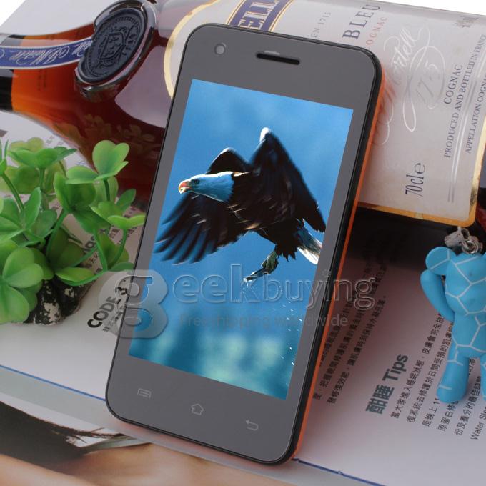 CUBOT GT72 4.0 Inch TFT Screen MTK6572 Dual Core 1.2GHz Smartphone 256MB/512MB 2.0MP Camera Android 4.2 OS with GPS - Orange