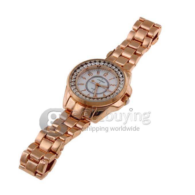 SINOBI 9390 Stainless Steel Women's Fashion & Casual Watches - Golden